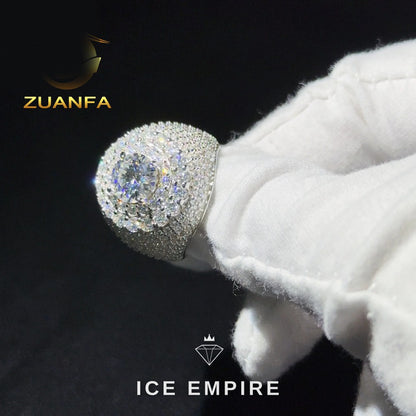 Iced Out 925 Silver Moissanite Cuban Chain