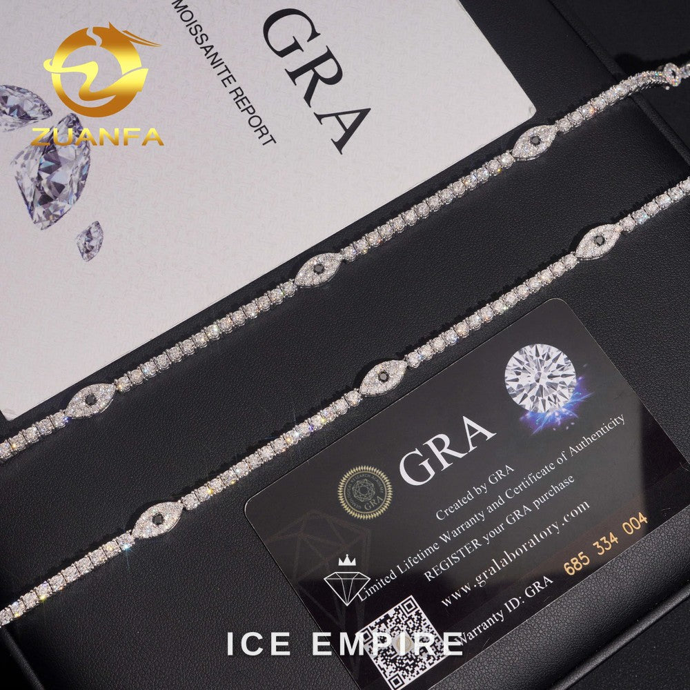 Iced Out Rose Gold Plated Moissanite Cuban Chain