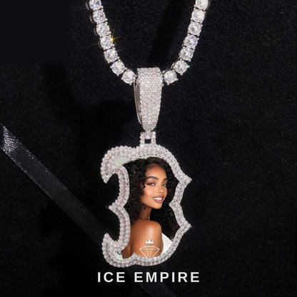 Iced Out 925 Silver Moissanite Pendant