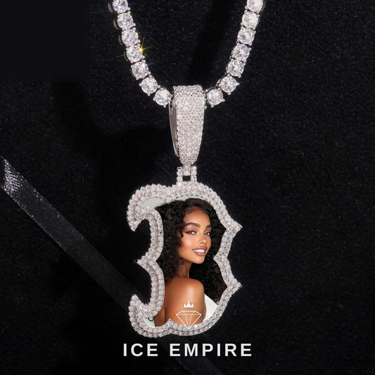 Iced Out 925 Silver Moissanite Pendant