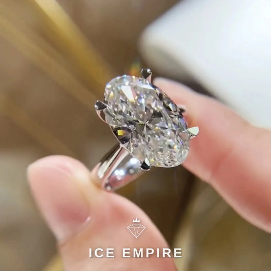 Iced Out 14K Gold Lab Grown Diamond Ring