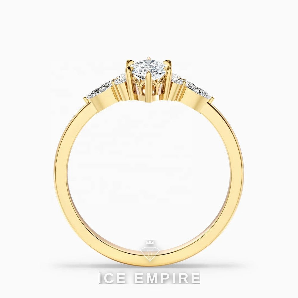 Iced Out 10K Gold Lab Grown Diamond Pendant