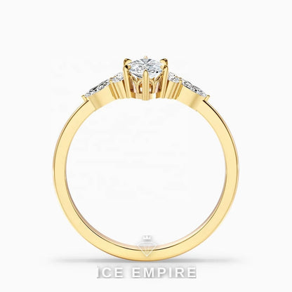 Iced Out 10K Gold Lab Grown Diamond Pendant