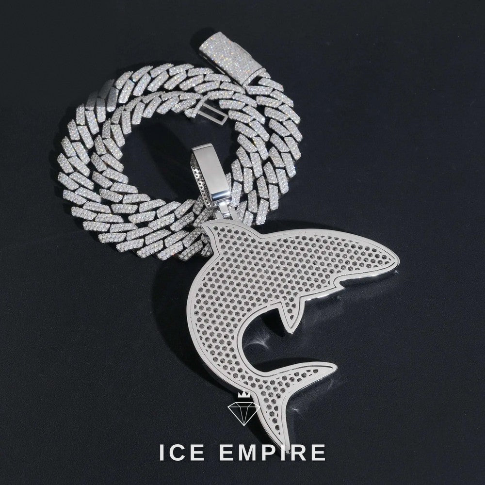 Iced Out Gold Plated Moissanite Pendant