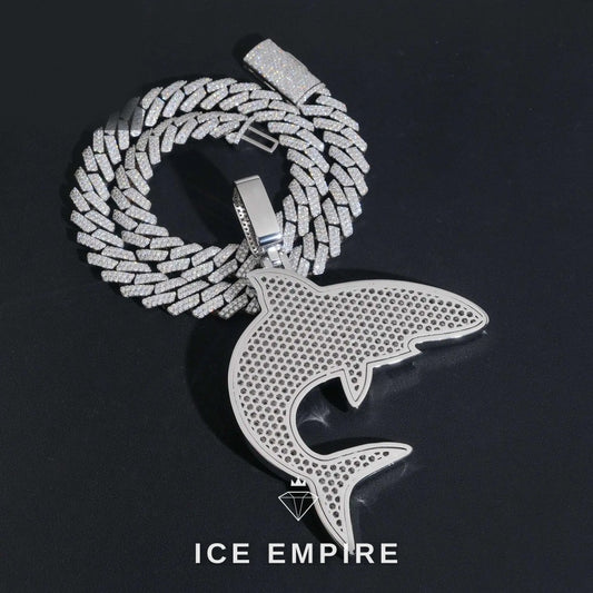 Iced Out Gold Plated Moissanite Pendant