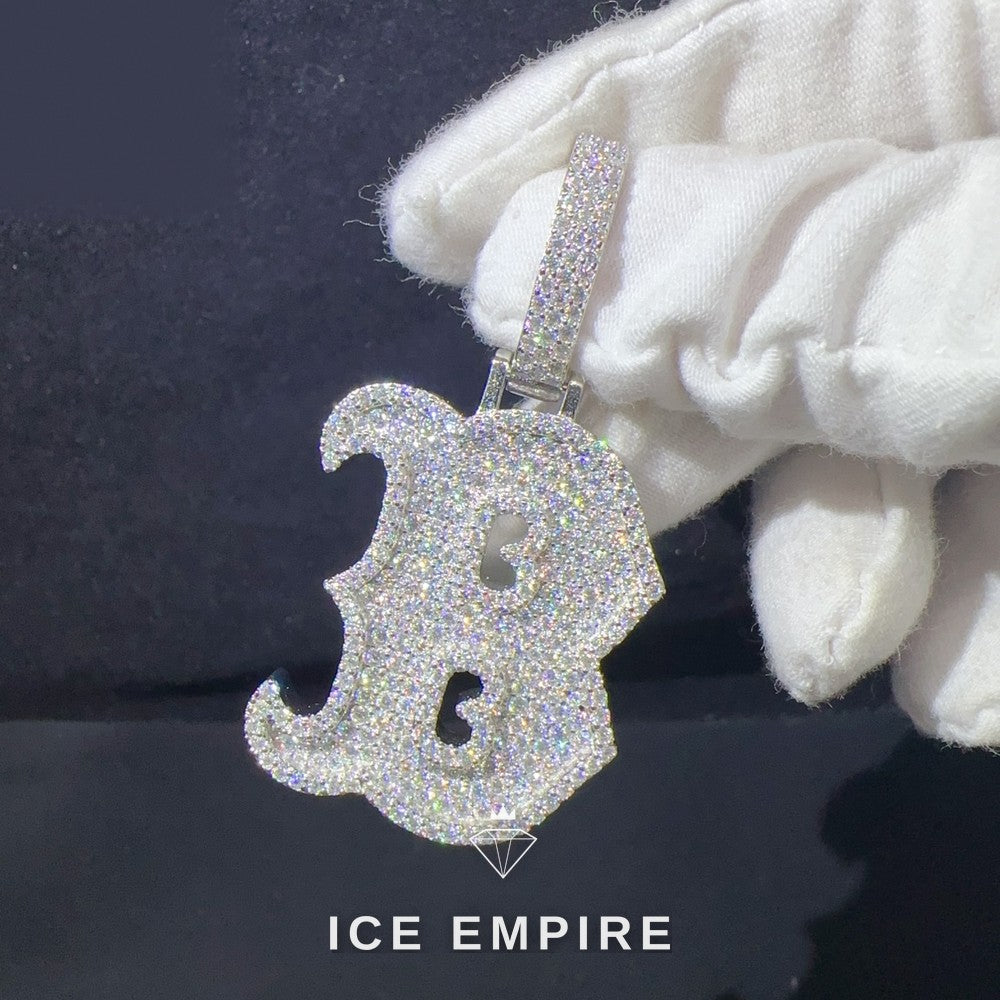 Iced Out Rose Gold Plated Moissanite Pendant