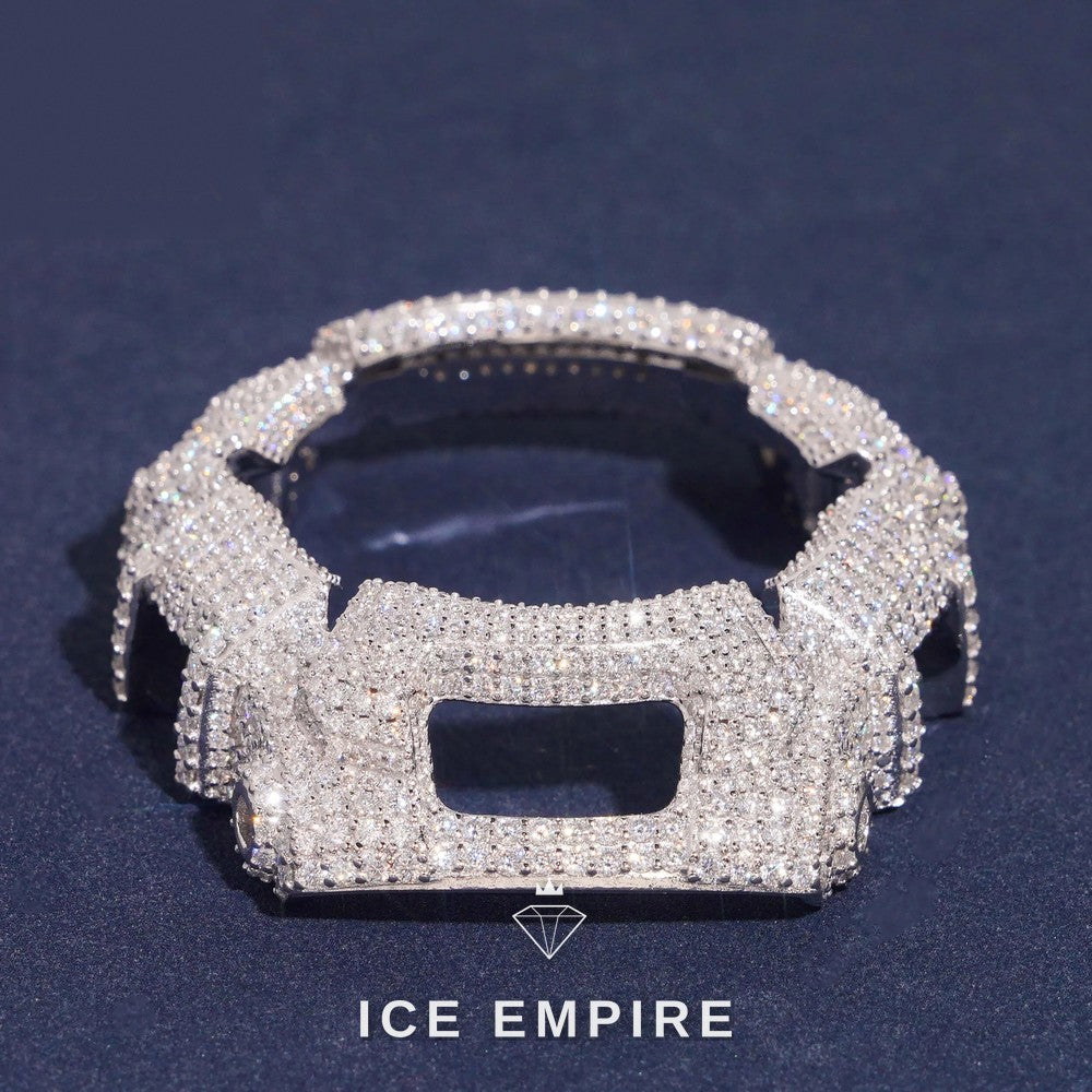 Iced Out 925 Silver Moissanite Watch
