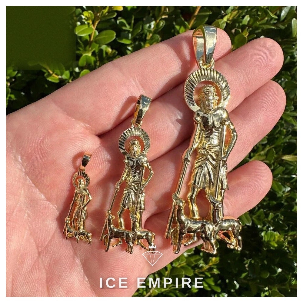 Iced Out Gold Plated Moissanite Pendant