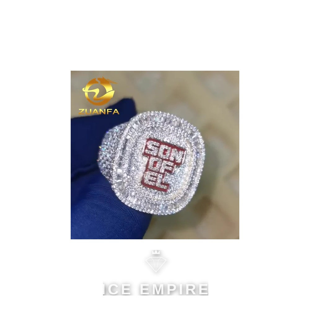 Iced Out 925 Silver Moissanite Cuban Chain