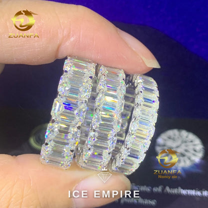 Iced Out Gold Plated Moissanite Engagement Ring