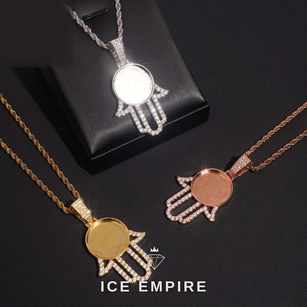 Iced Out 925 Silver Moissanite Pendant