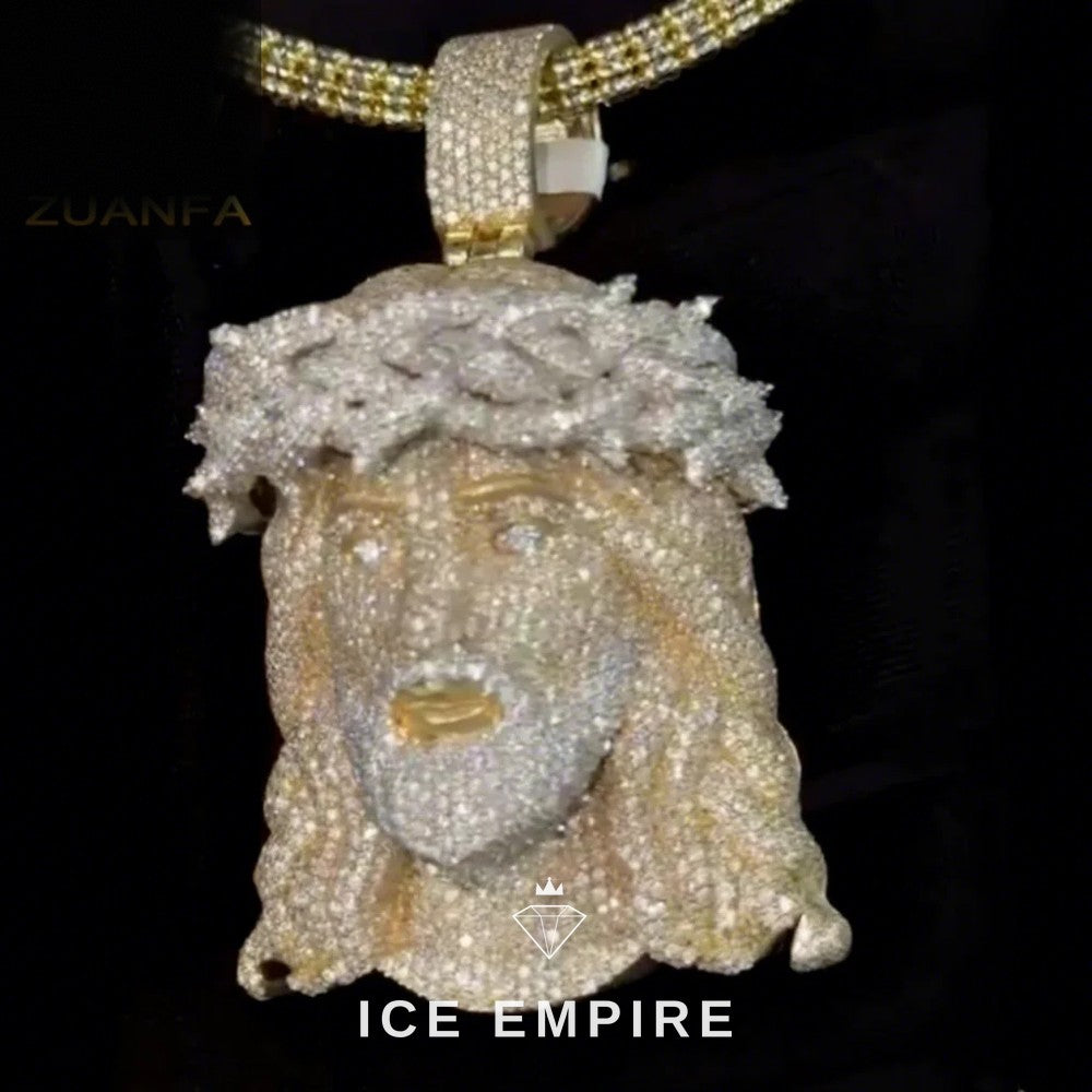 Iced Out Rose Gold Plated Moissanite Cuban Chain