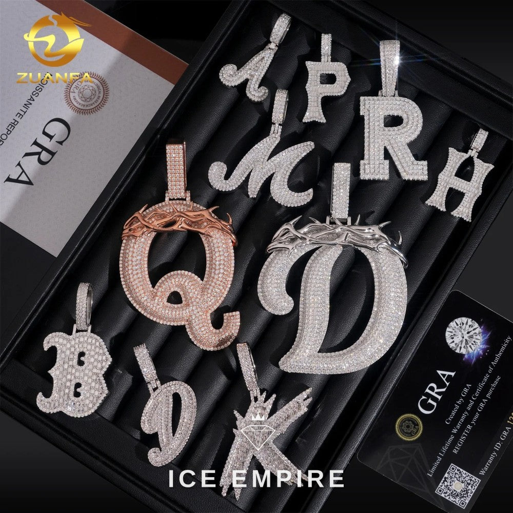 Iced Out 925 Silver Pendant