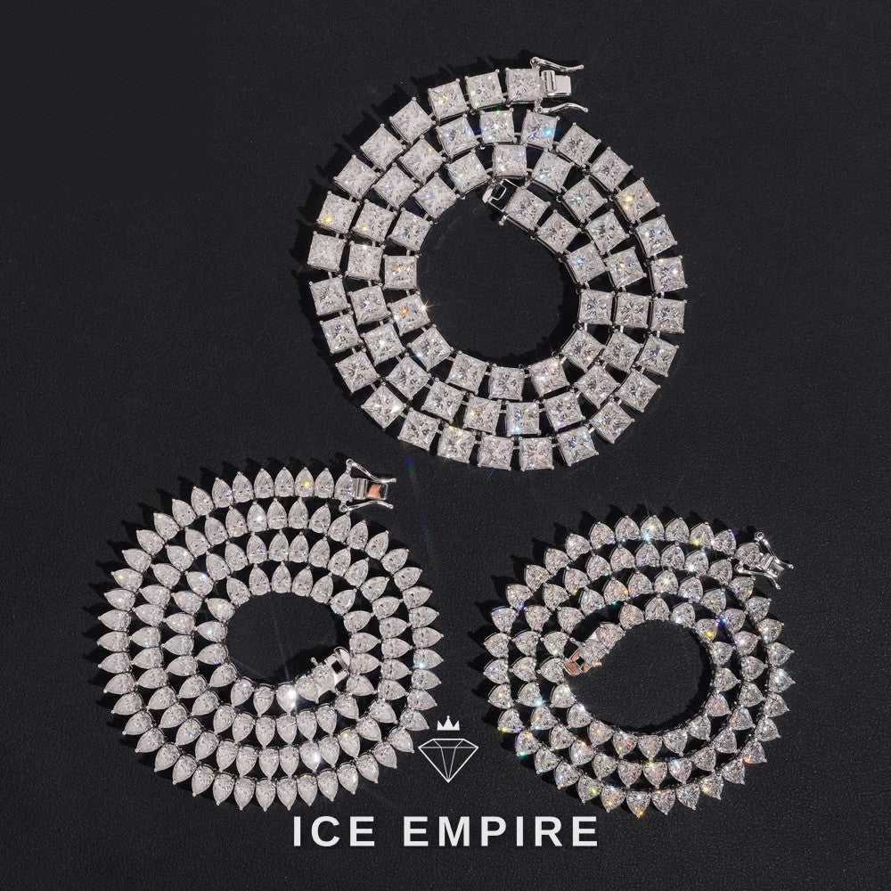 Iced Out Gold Plated Moissanite Cuban Chain