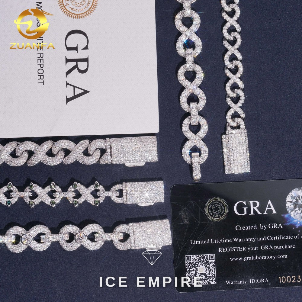Iced Out Gold Plated Moissanite Cuban Chain