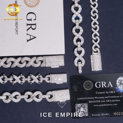 Iced Out Gold Plated Moissanite Cuban Chain