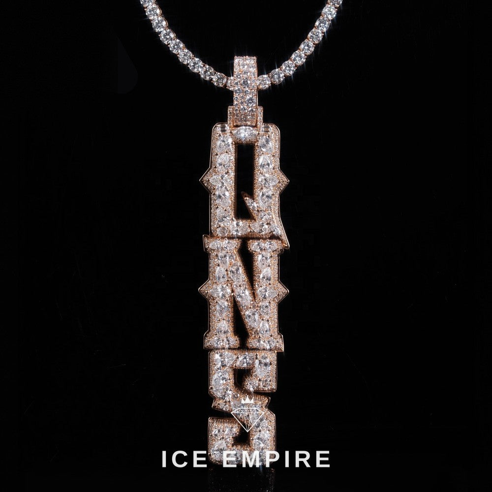 Iced Out 925 Silver Moissanite Pendant
