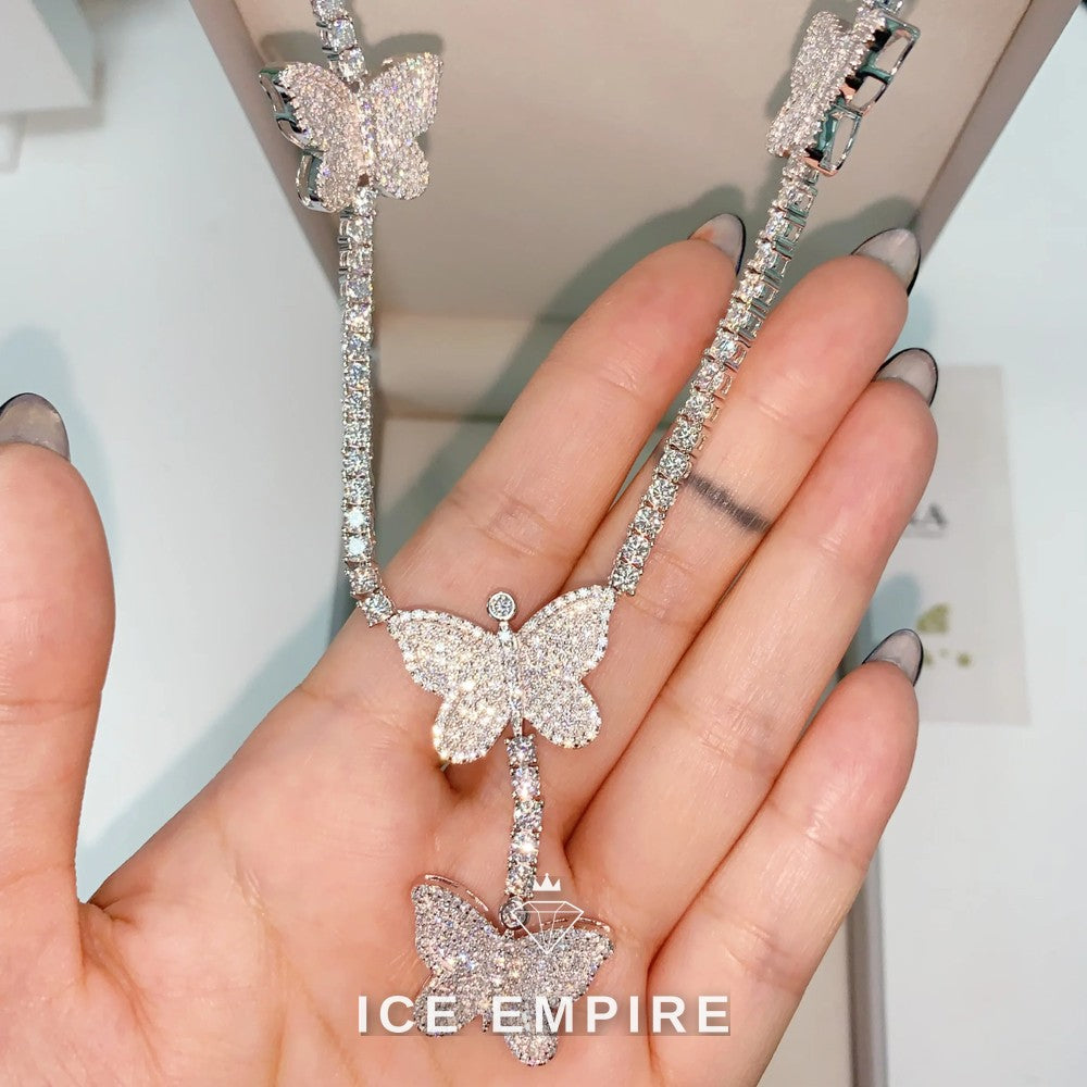 Iced Out Rose Gold Plated Moissanite Cuban Chain
