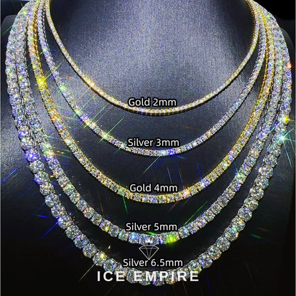 Iced Out Rose Gold Plated Moissanite Cuban Chain