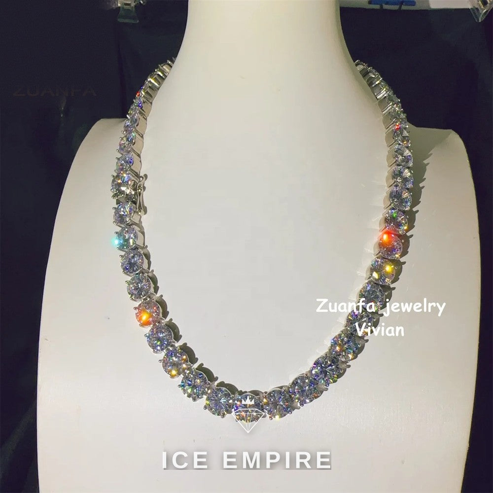 Iced Out 925 Silver Cuban Chain