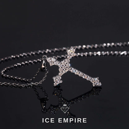 Iced Out Cross Gold Plated Pendant