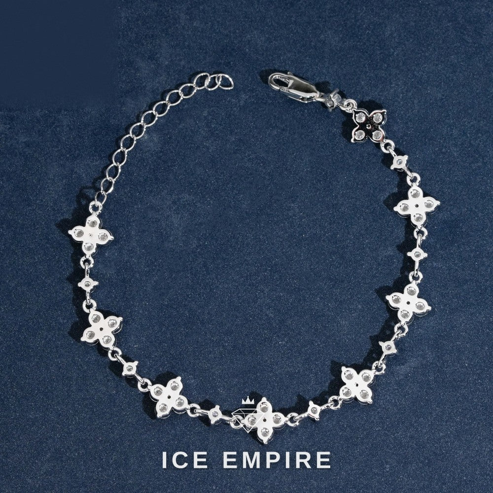 Iced Out 925 Silver Moissanite Bracelet