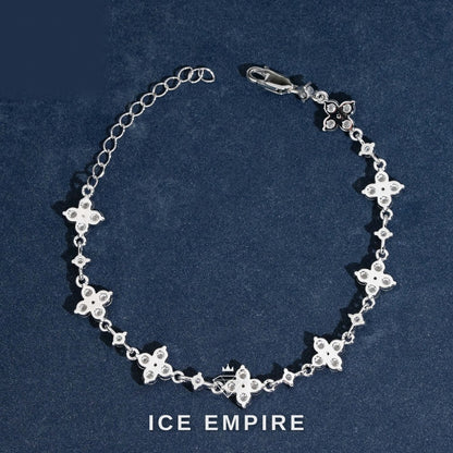 Iced Out 925 Silver Moissanite Bracelet