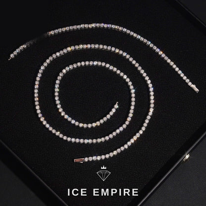 Iced Out Rose Gold Plated Moissanite Cuban Chain