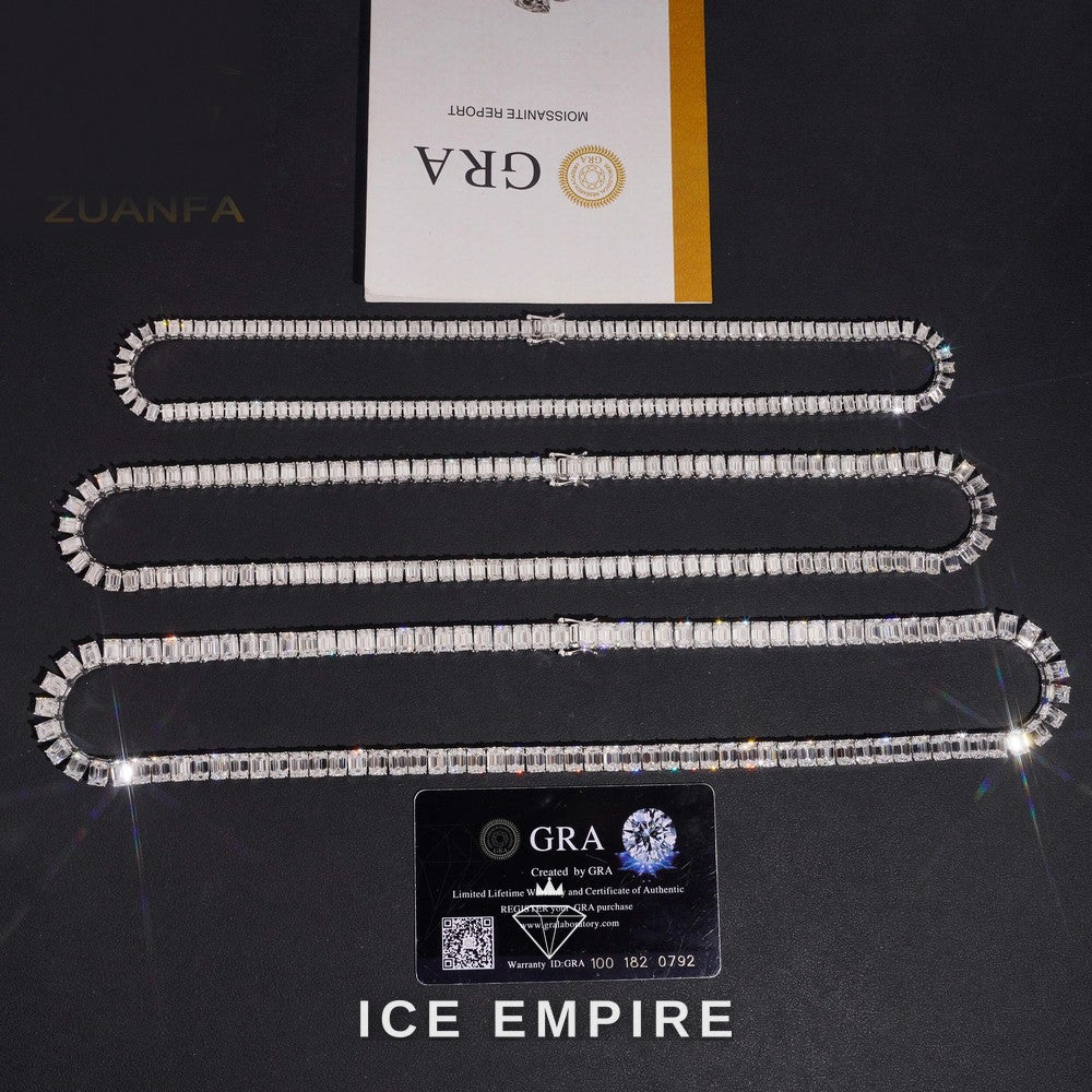 Iced Out Gold Plated Moissanite Cuban Chain
