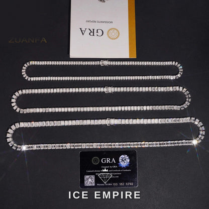 Iced Out Gold Plated Moissanite Cuban Chain
