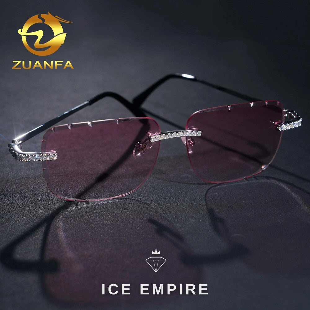 Iced Out 925 Silver Glasses
