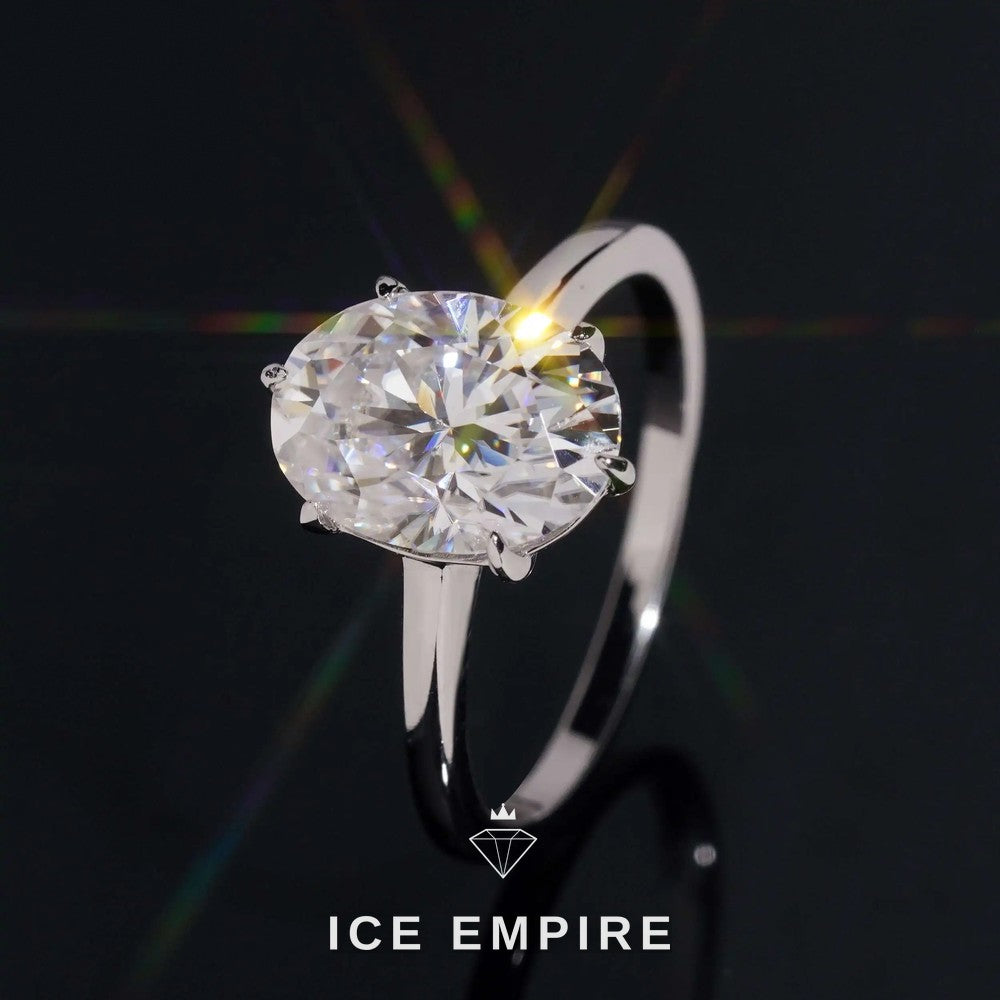 Iced Out Gold Plated Moissanite Wedding Band