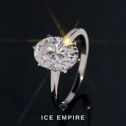 Iced Out Gold Plated Moissanite Wedding Band