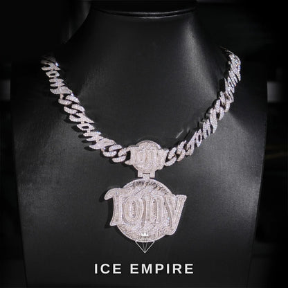 Iced Out Rose Gold Plated Pendant