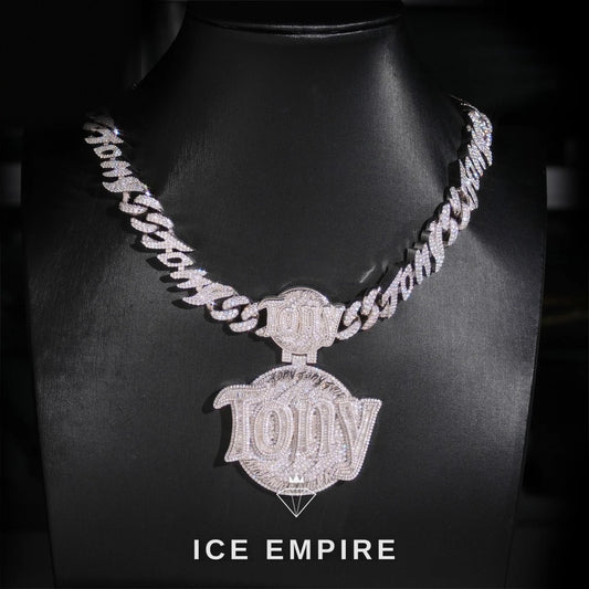 Iced Out Rose Gold Plated Pendant