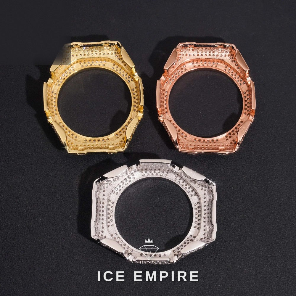 Iced Out Gold Plated Moissanite Watch