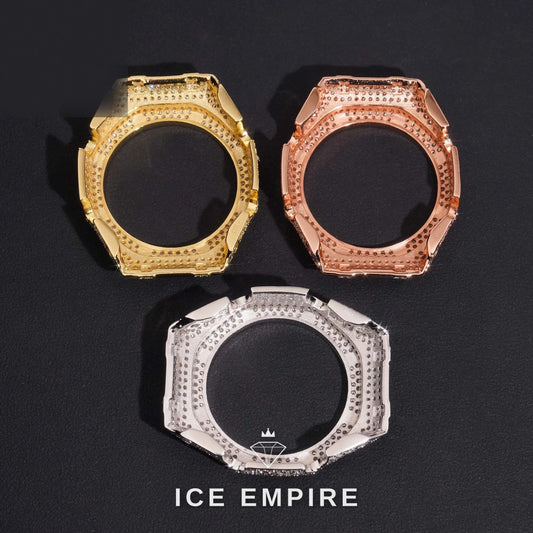 Iced Out Gold Plated Moissanite Watch