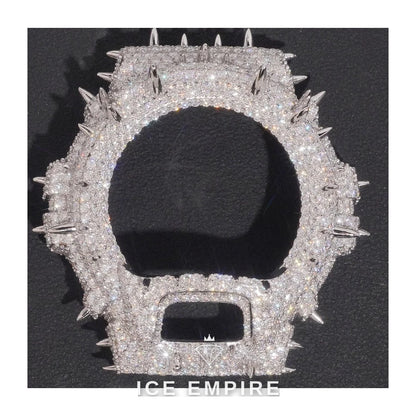 Iced Out 925 Silver Moissanite Watch