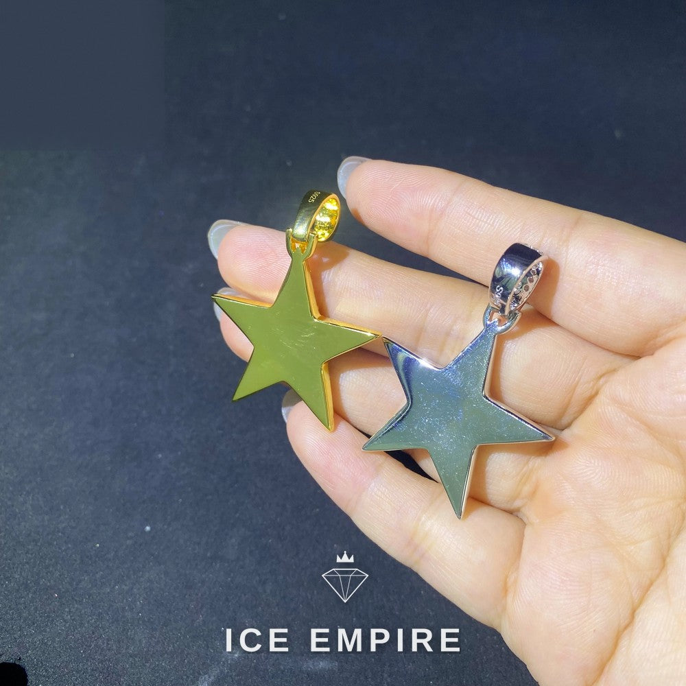Iced Out 925 Silver Moissanite Pendant