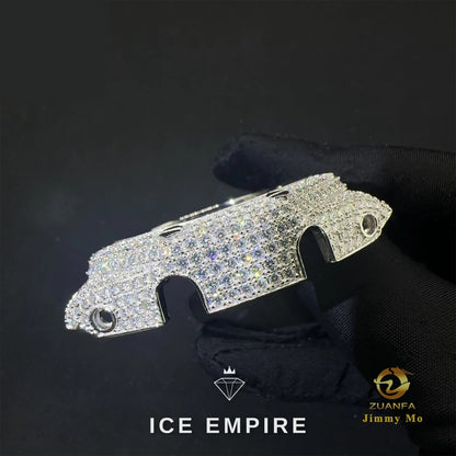 Iced Out 925 Silver Moissanite Watch