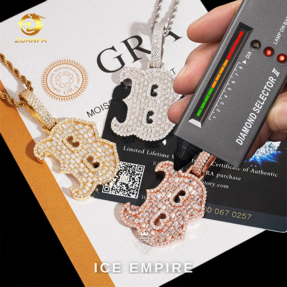 Baguette Rose Gold Plated Pendant