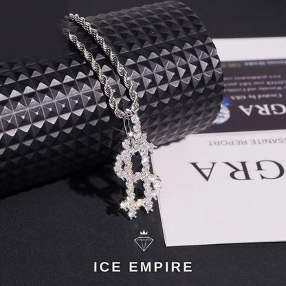 Iced Out Rose Gold Plated Moissanite Pendant