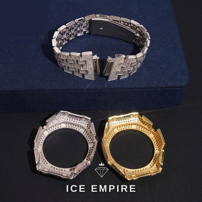 Iced Out 925 Silver Moissanite Watch