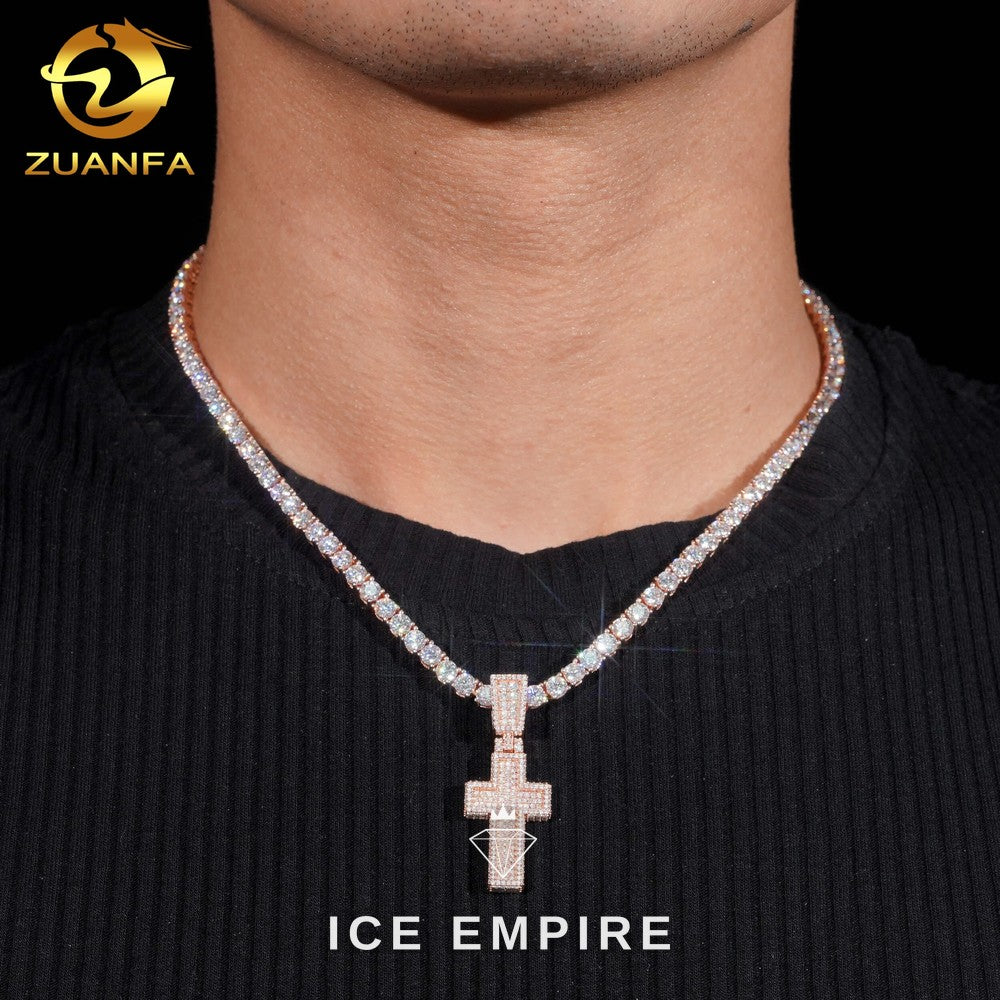 Iced Out 925 Silver Moissanite Pendant