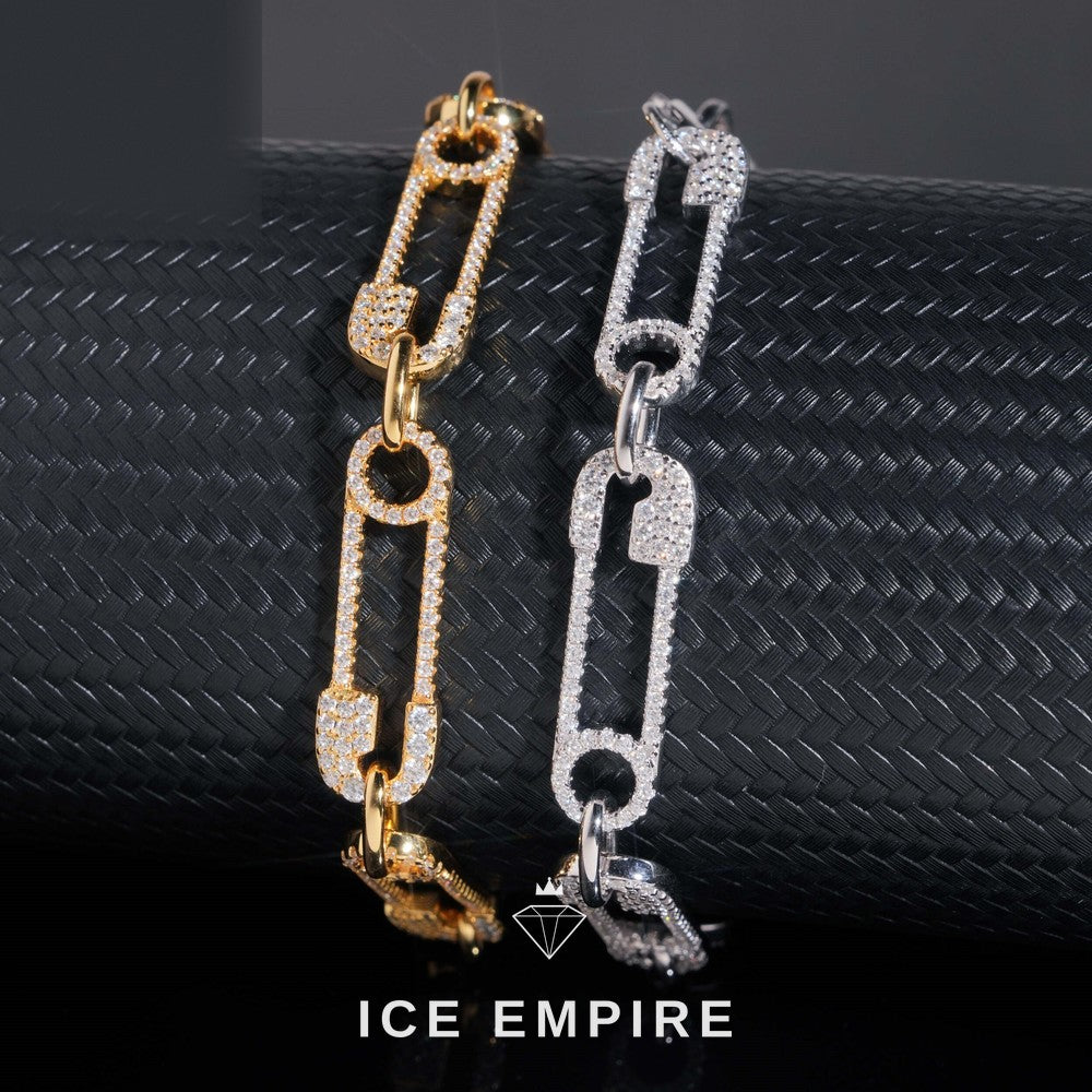 Iced Out 925 Silver Moissanite Bracelet