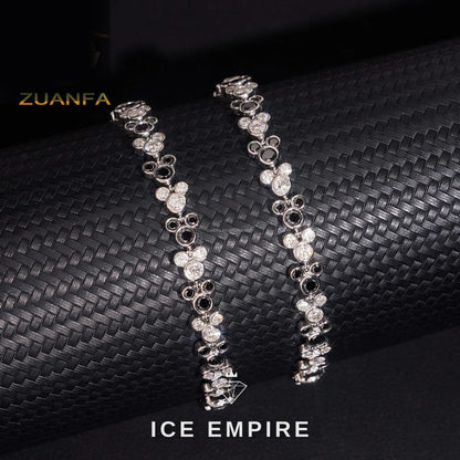 Iced Out 925 Silver Moissanite Tennis Bracelet