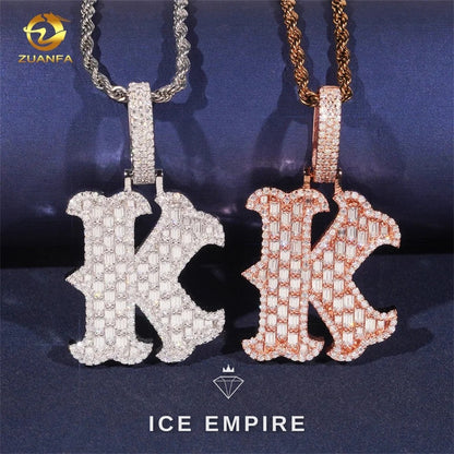 Iced Out 925 Silver Pendant