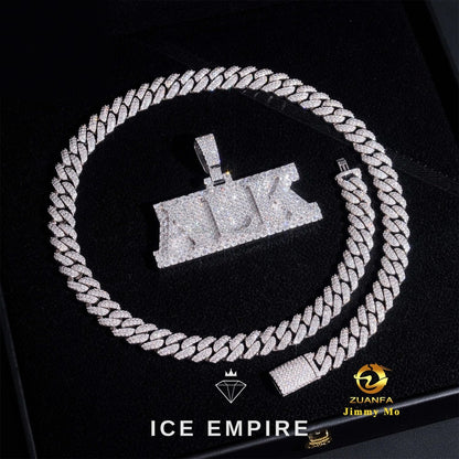 Iced Out 925 Silver Pendant