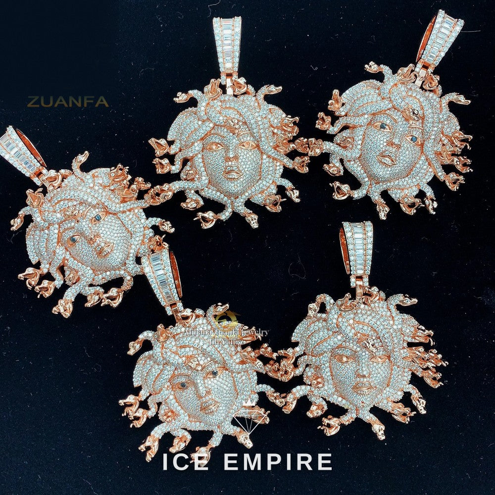 Iced Out 925 Silver Moissanite Pendant