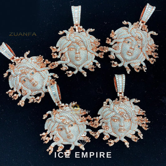 Iced Out 925 Silver Moissanite Pendant